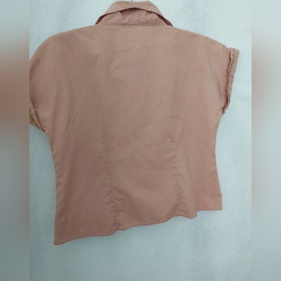 Vintage Mocha Color "Patio Set" Top And Skirt - Picture 4 of 15